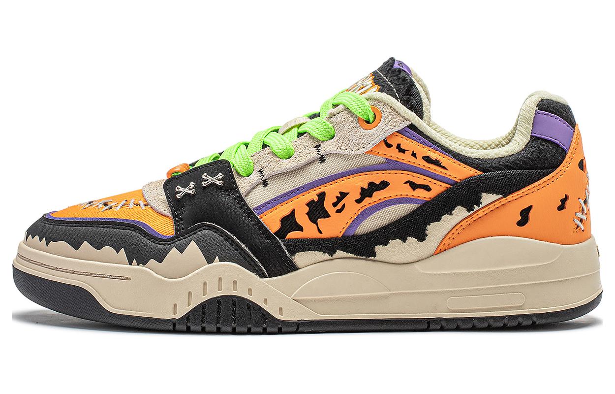 

Кроссовки LINING Yuebai Skateboarding Shoes Unisex Low-top Orange/Black/Khaki, хаки