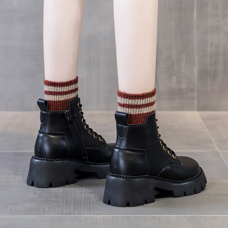 

Ботинки Martin Boot женские Nrdrofficial, цвет Black Fleece-Lined