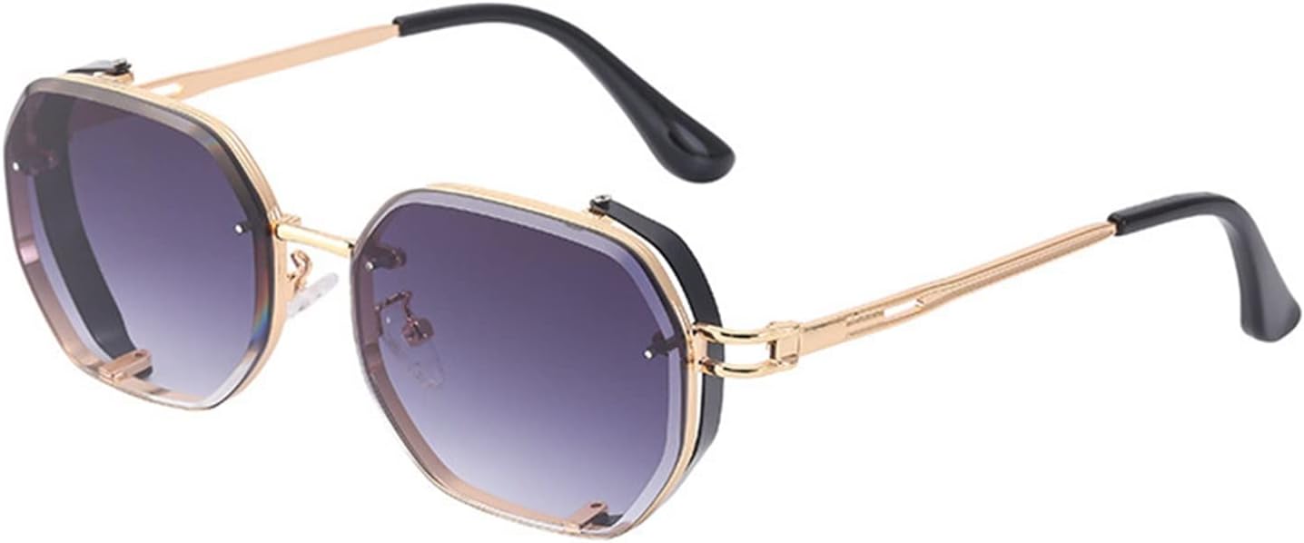 

Солнцезащитные очки в стиле панк без оправы, маленькие, для мужчин и женщин, для активного отдыха, уличной фотосъемки, декоративные (Цвет: G, Размер: 1) 2027 года MTZJH, One Color