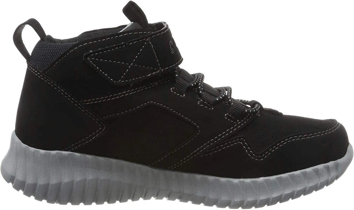Детские кроссовки Skechers GORE & STRAP RETRO SNEAKE, черные (черный синтетический материал / черная отделка), размер 2 (35 EU) — фото 3