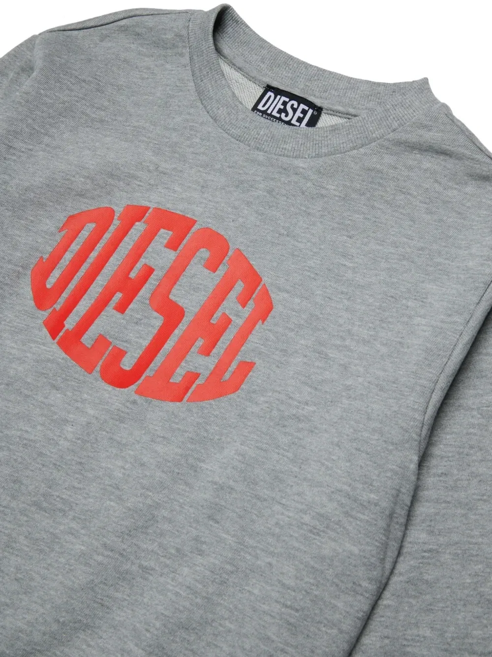 Толстовка с графичным принтом Diesel Kids, серый — фото 3