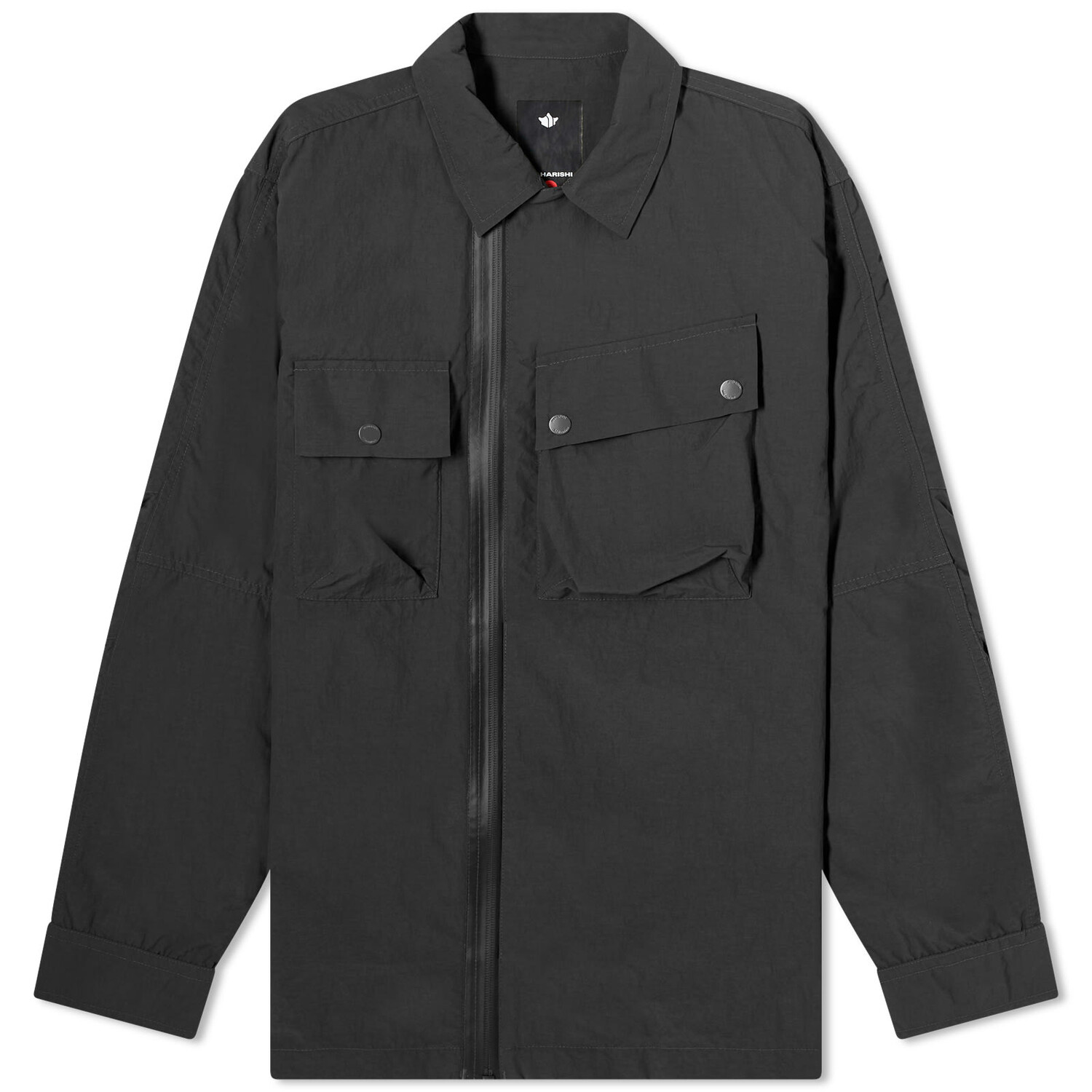

Рубашка Maharishi Veg Dyed Tech Cargo Over Shirt, черный
