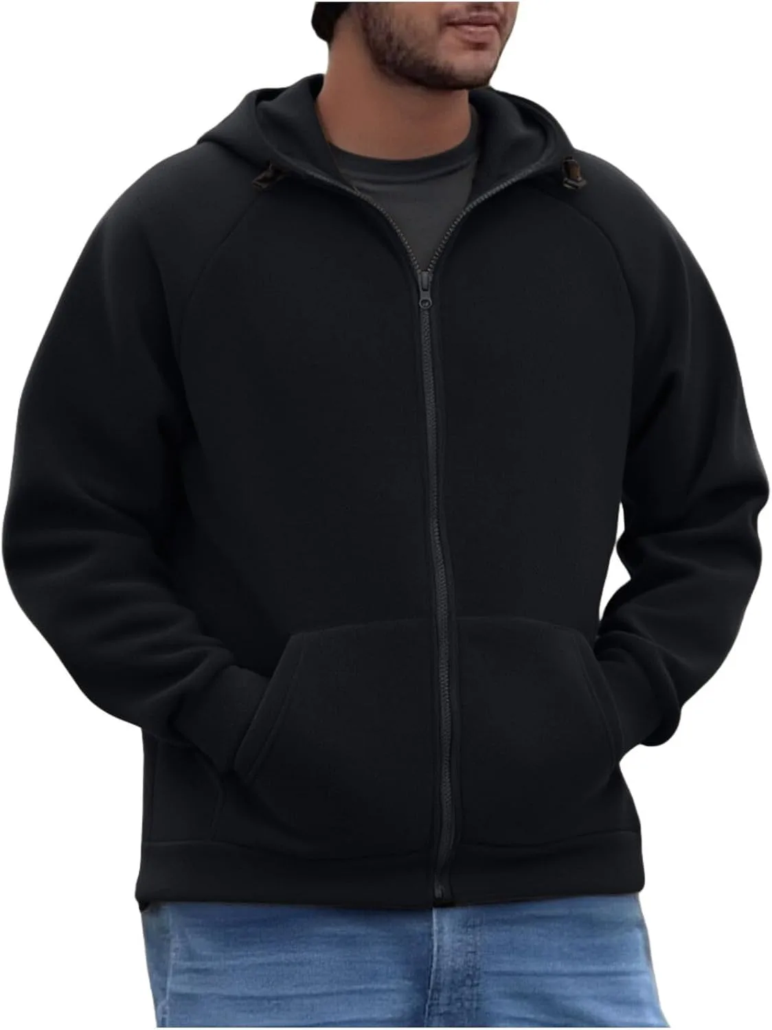 

Мужская худи на молнии с карманами