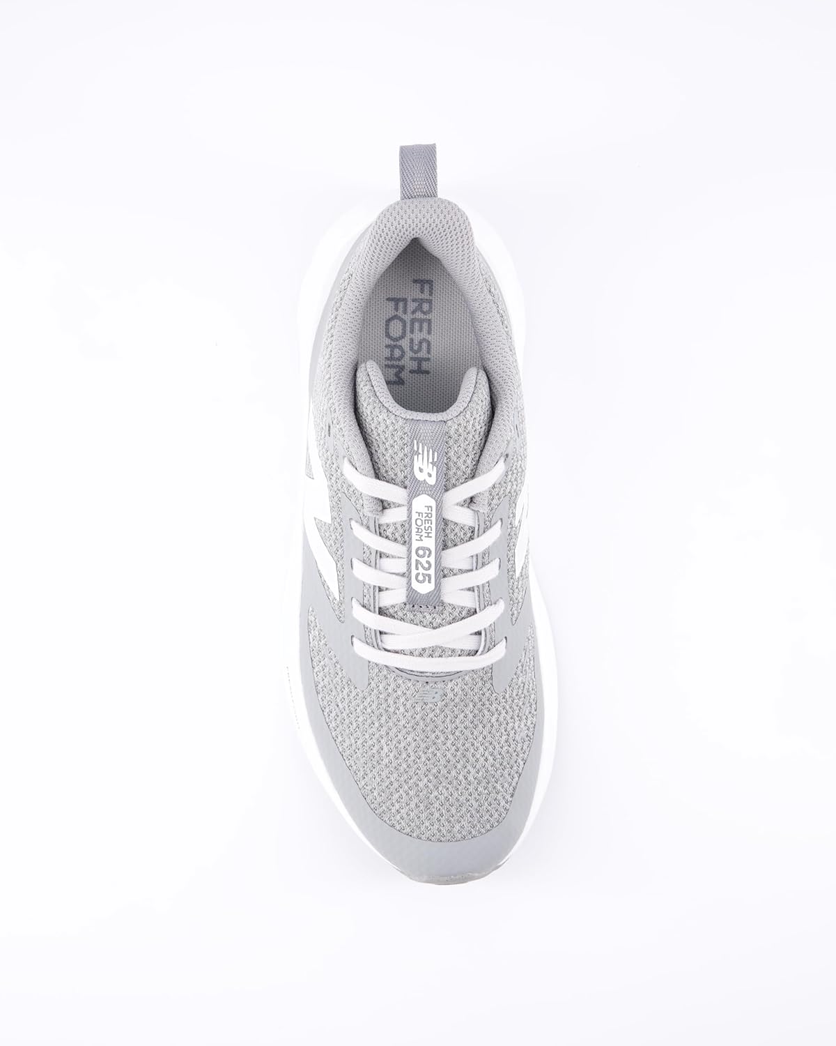 Кроссовки New Balance Kids Fresh Foam 625 V1 на шнуровке, белый/серый/серый — фото 4