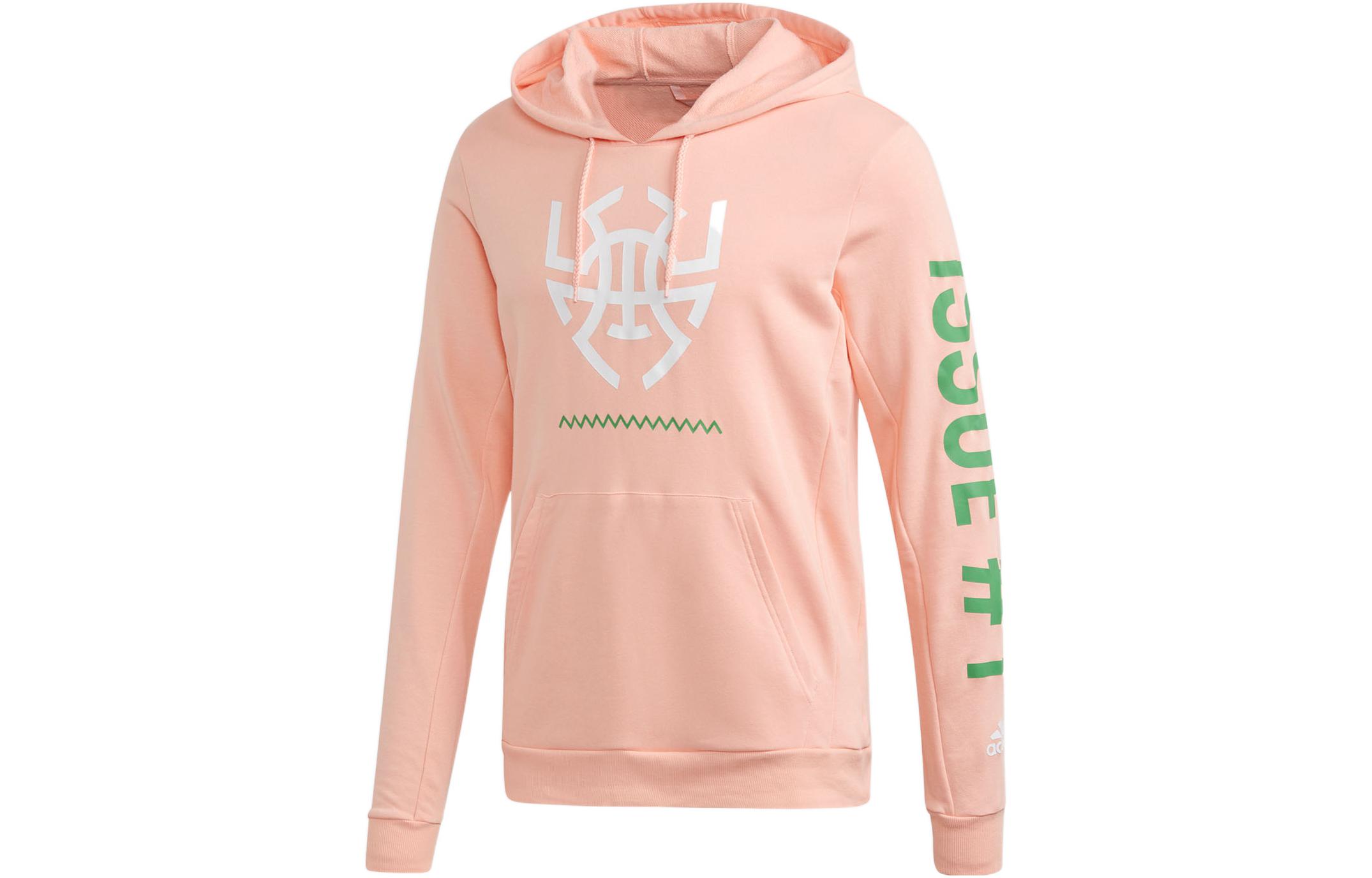 

Свитшот Donovan Mitchell Glossy Powder Adidas, яркий светло-розовый