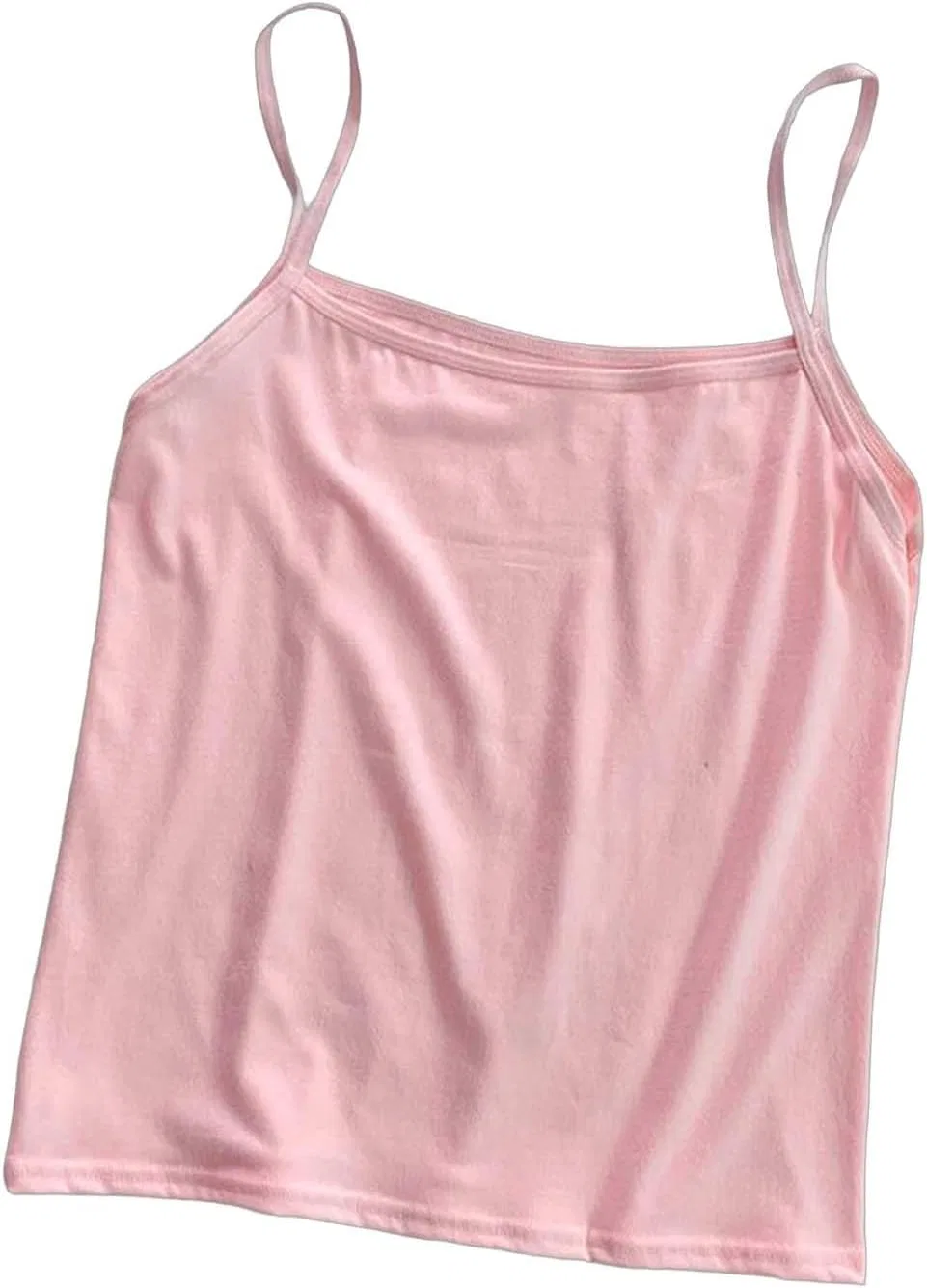 Женский топ на бретелях, свободный, Polyester, розовый — фото 3