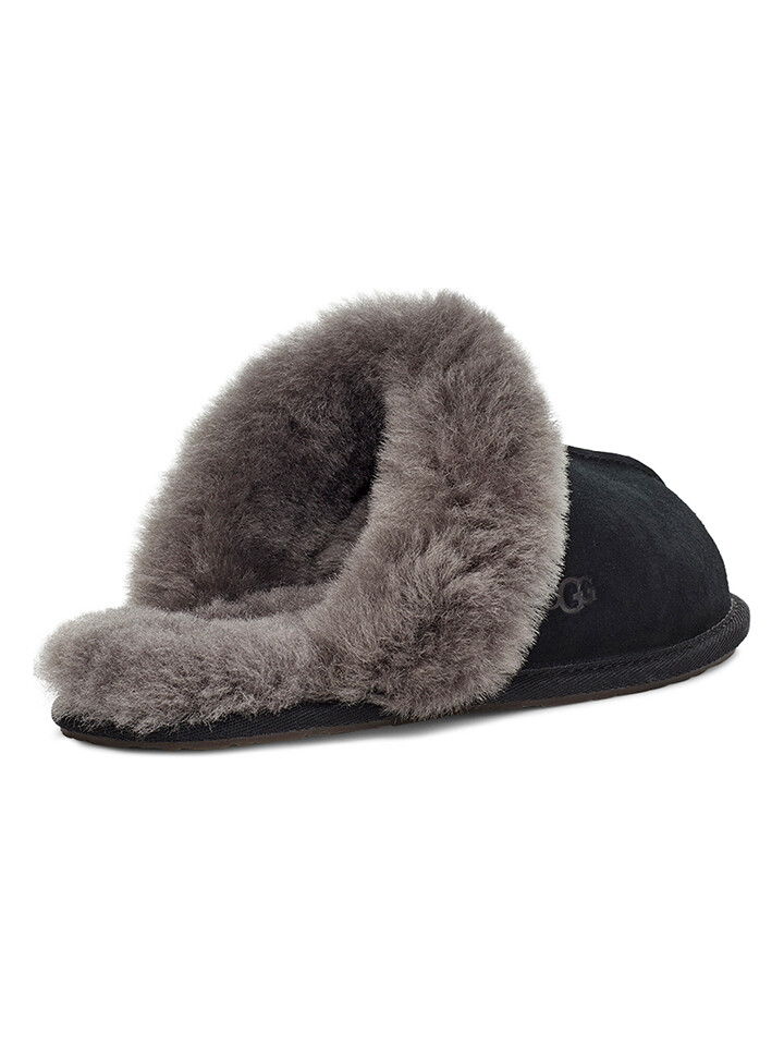 Сабо UGG Leder Hausschuhe Scuffette II, черный — фото 4