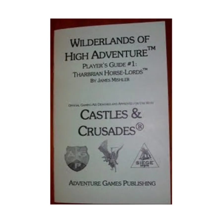 

Player's Guide #1 - Tharbrian Horse-Lords, Wilderlands of High Adventure (Adventure Games Publishing), мягкая обложка