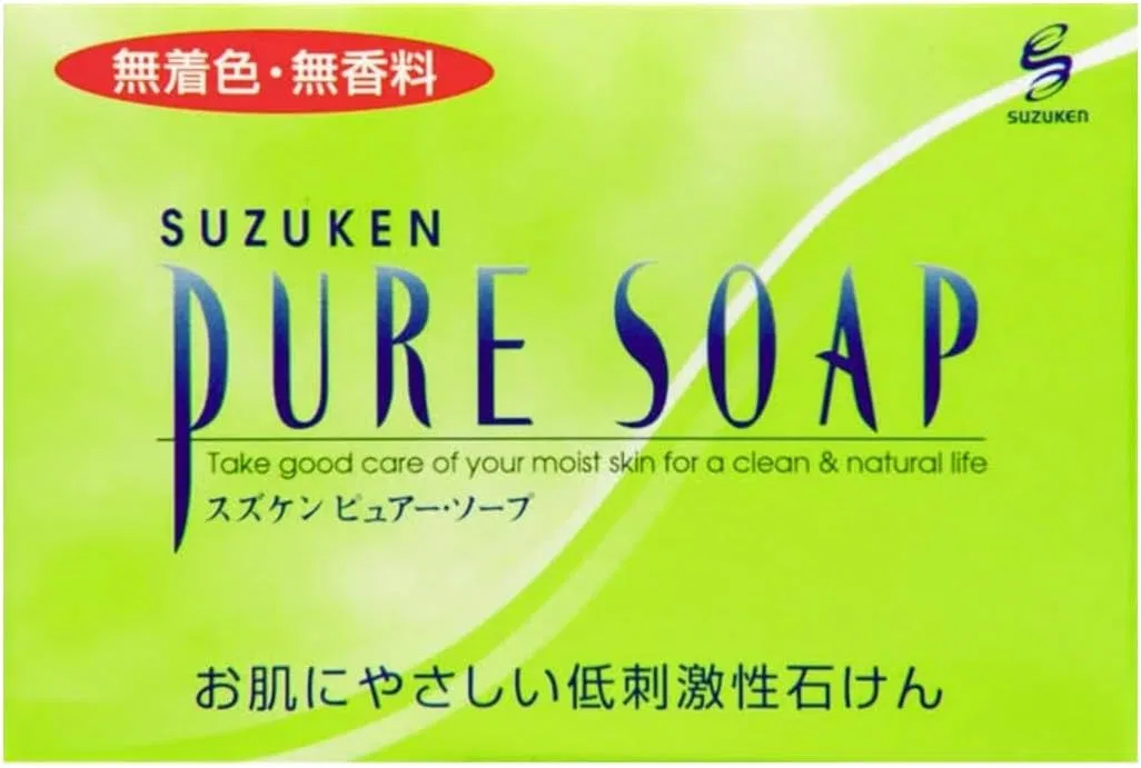 Набор мыла Suzuken Pure Soap, 100 г, прозрачное, гипоаллергенное, 12 штук — фото 2