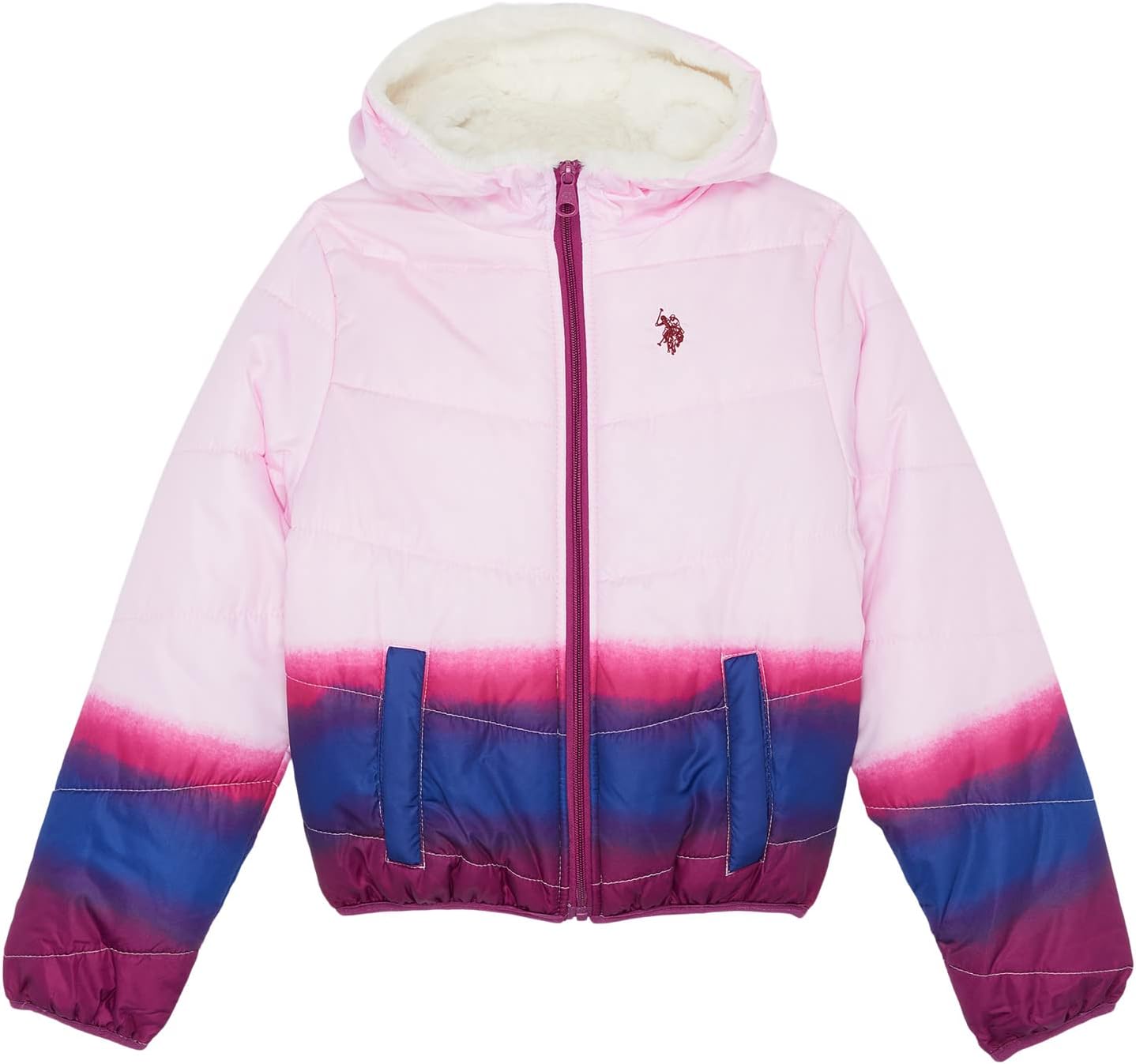 

Куртка U.S. POLO ASSN. Dip-Dye Jacket, цвет Pink Combo