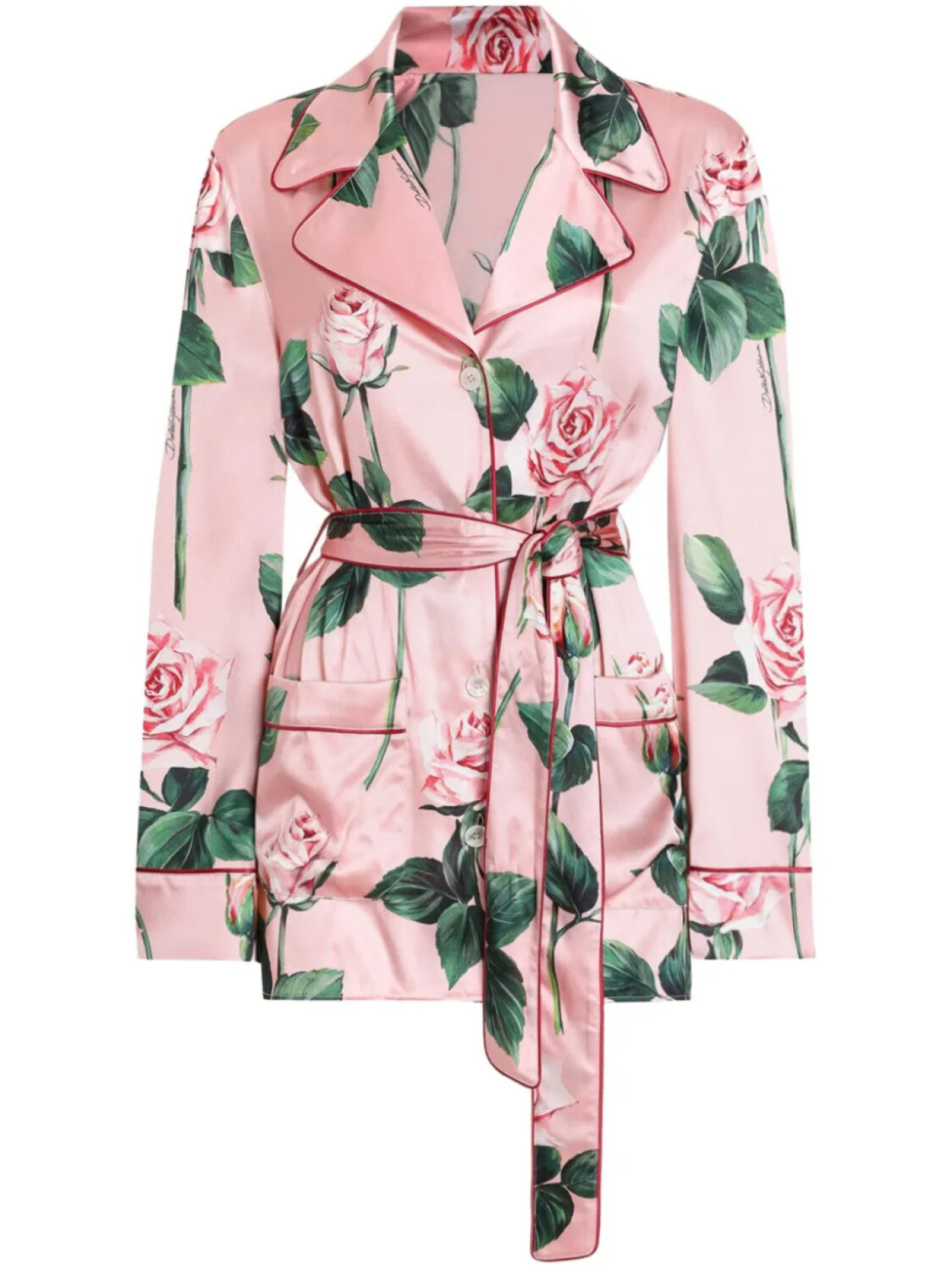 

Dolce & Gabbana рубашка с цветочным принтом, розовый