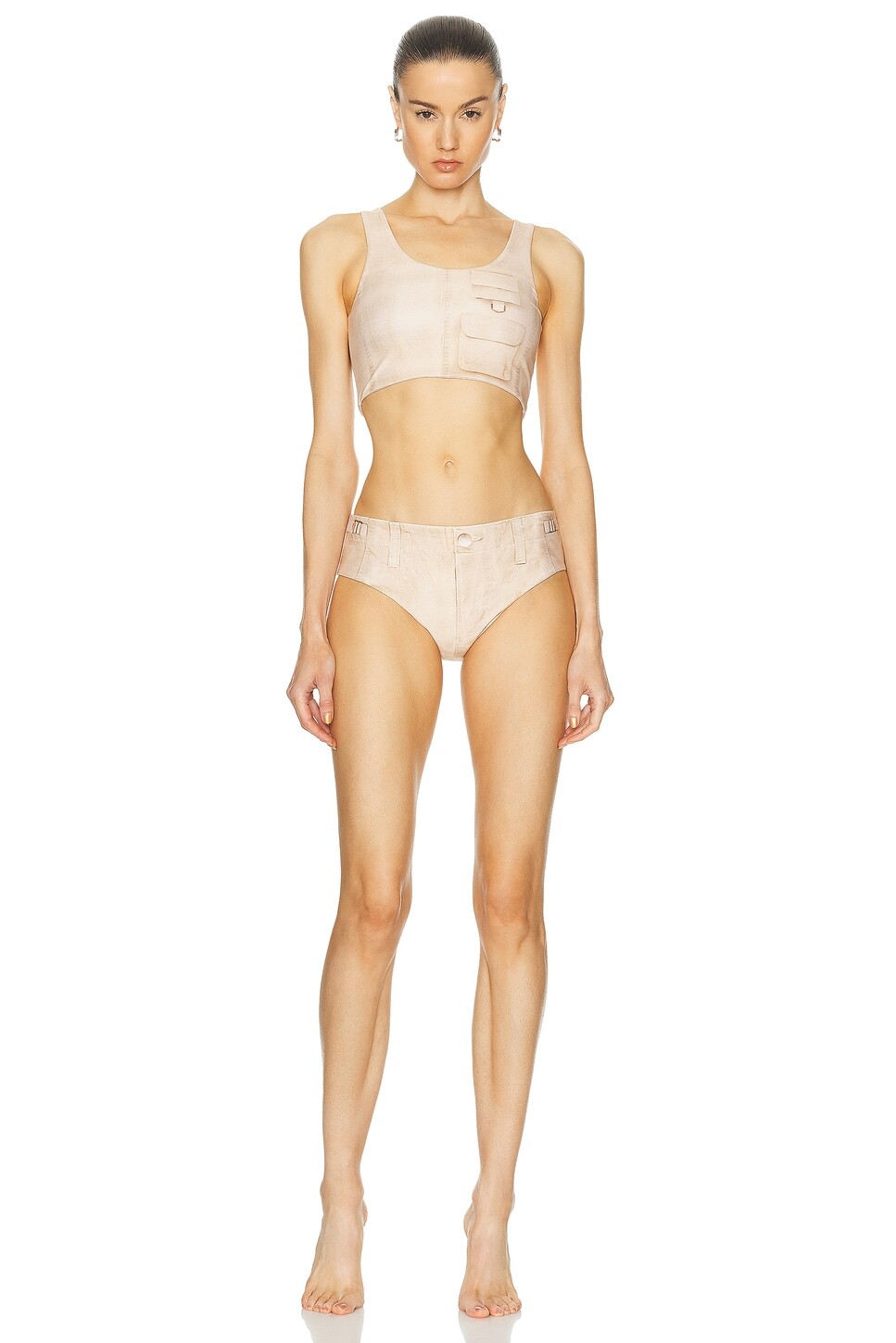 

Купальник-двойка Emamiami Acne Studios, желтый