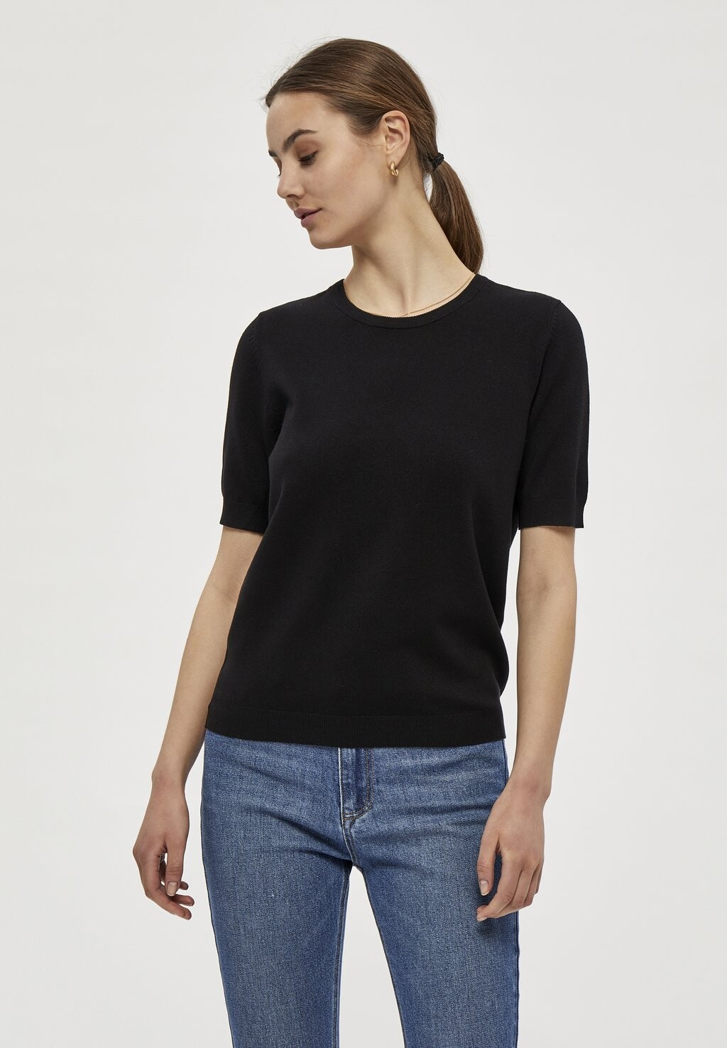 

Футболка базовая PCTANA PEPPERCORN, цвет black