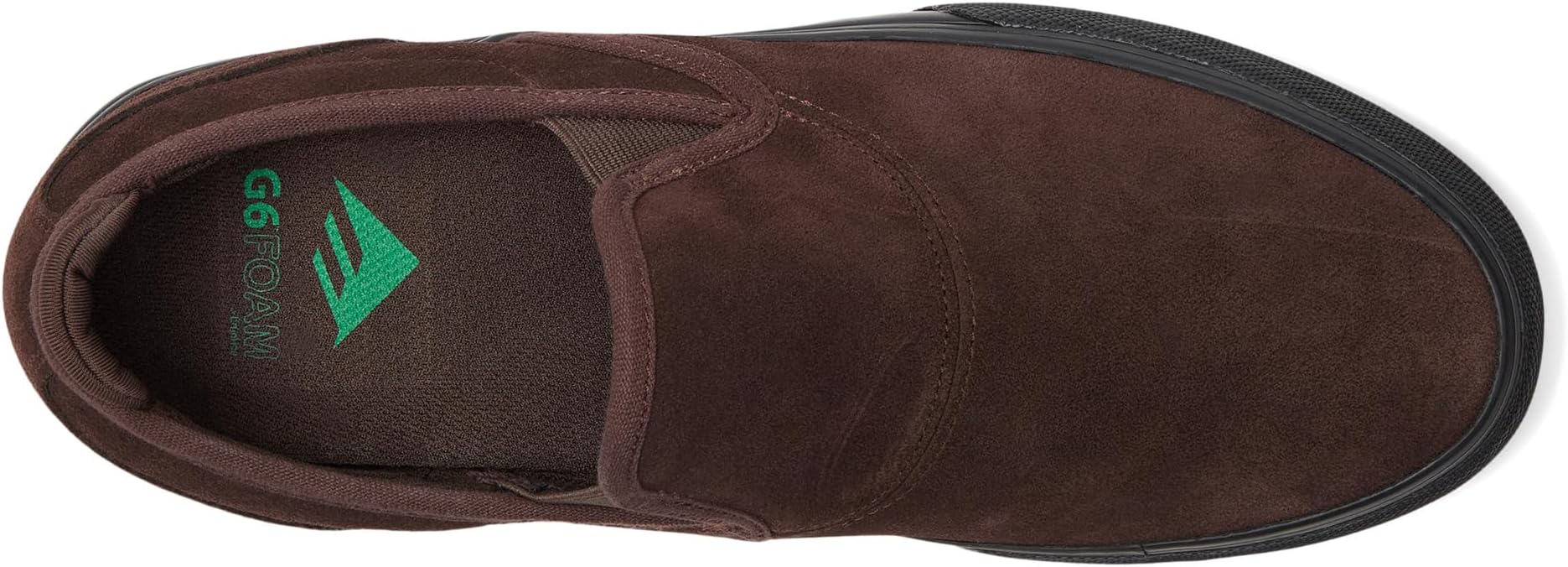 Кроссовки Emerica Men's Wino G6 Slip-On, Brown/Black — фото 2
