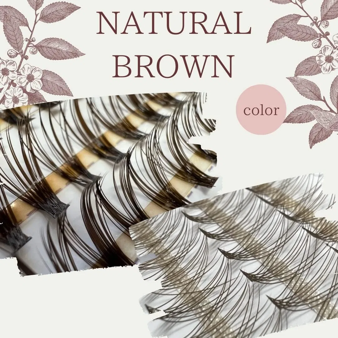 Ресницы THREE JUICY Bundles Type Natural Brown 20 штук C Curl 13 мм — фото 4