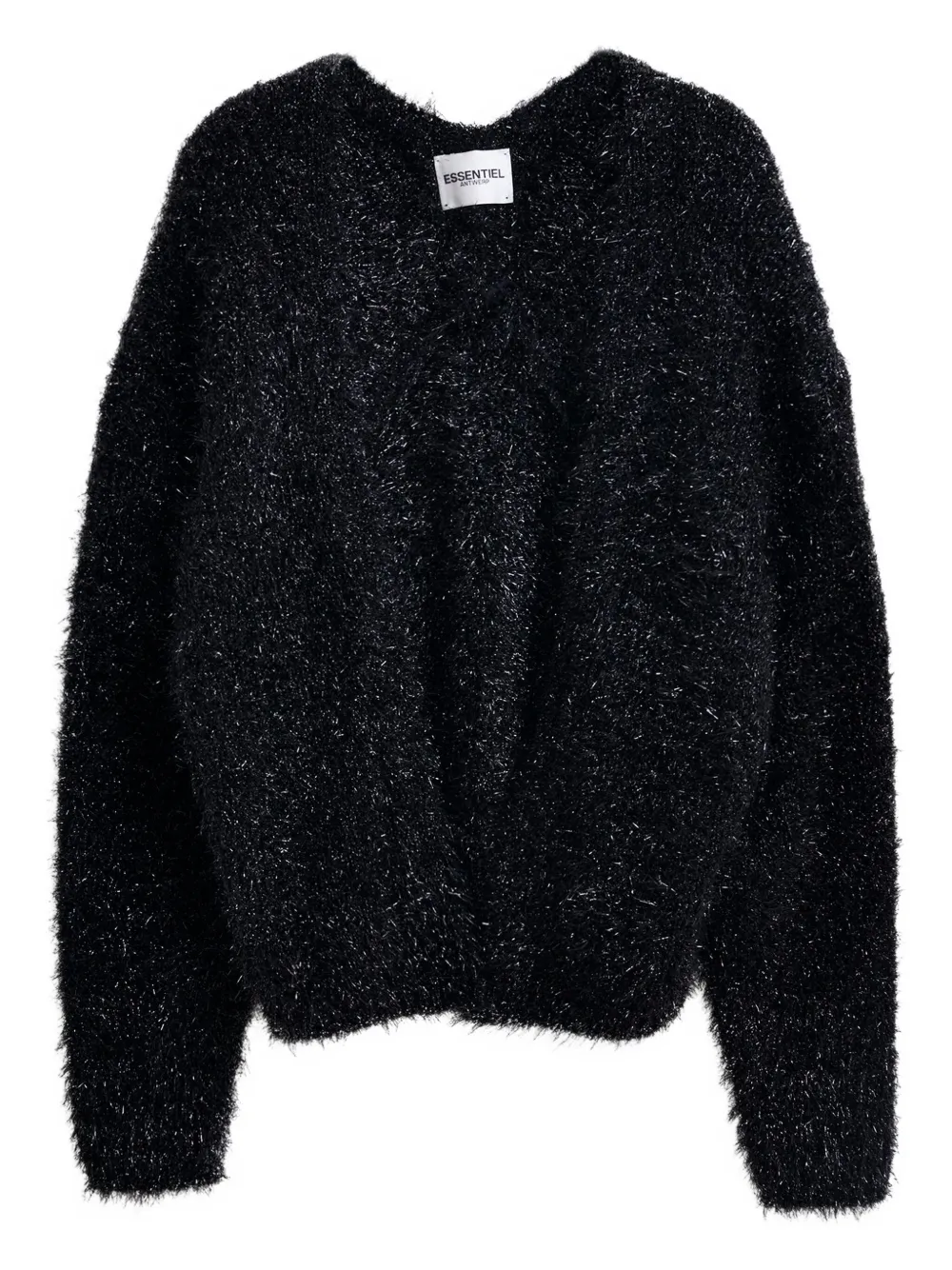 

Фактурный кардиган Ileast с эффектом металлик Essentiel Antwerp, черный