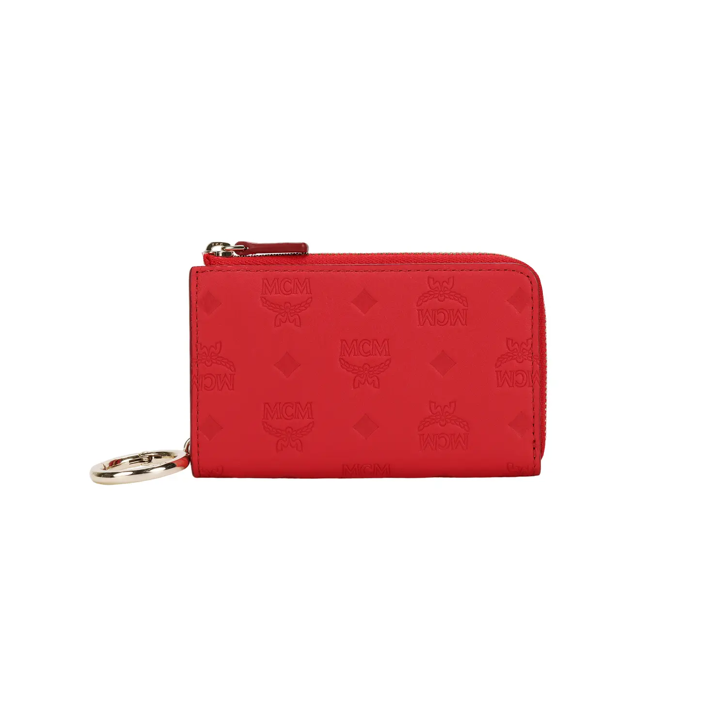 

MCM Миниатюрный женский кошелек для монет из коровьей кожи красный
