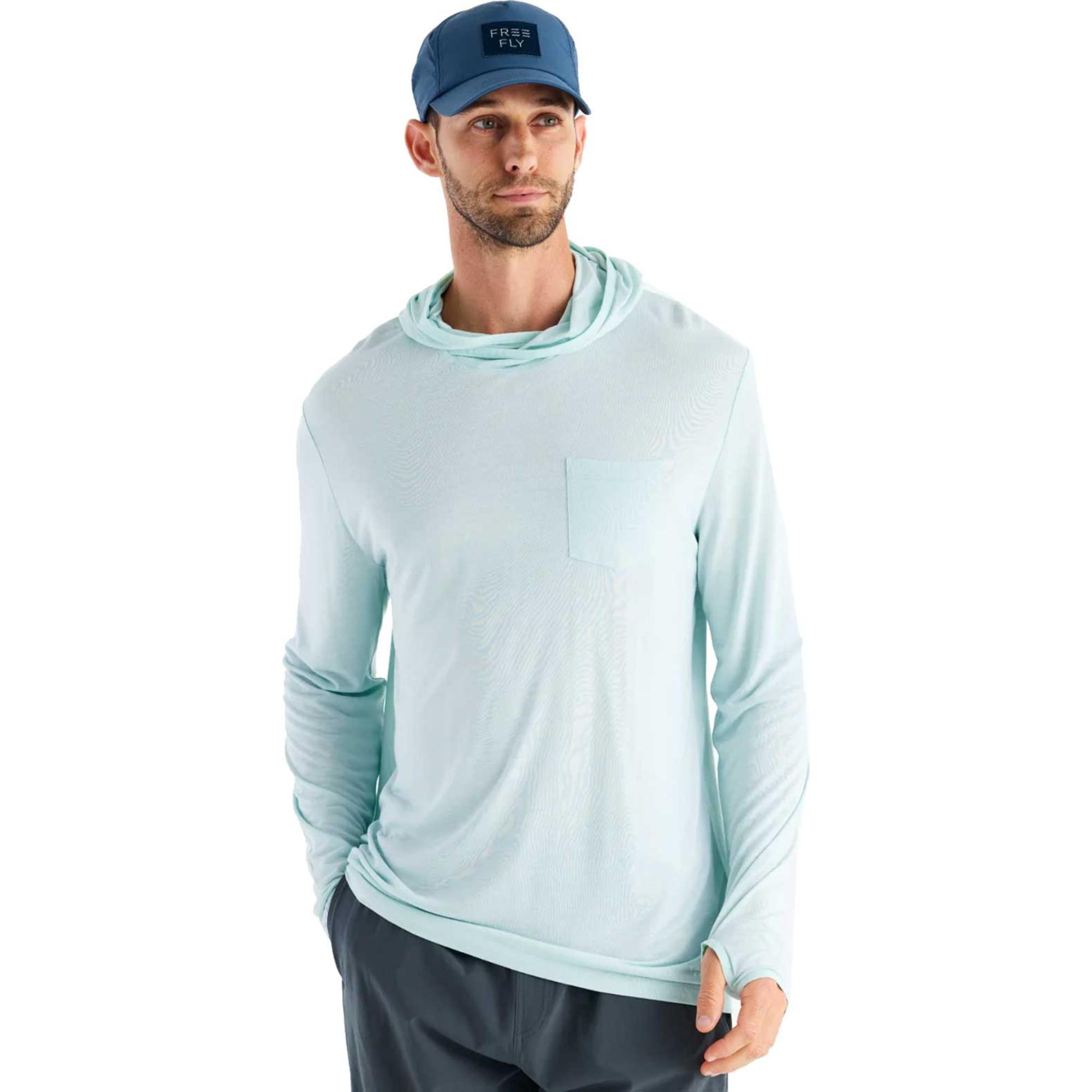 

Мужская легкая толстовка с капюшоном из бамбука Free Fly, Glacier