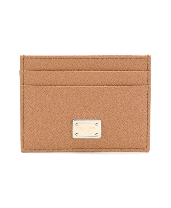 

Кошелек для карт Camel с логотипом Dolce & Gabbana, коричневый