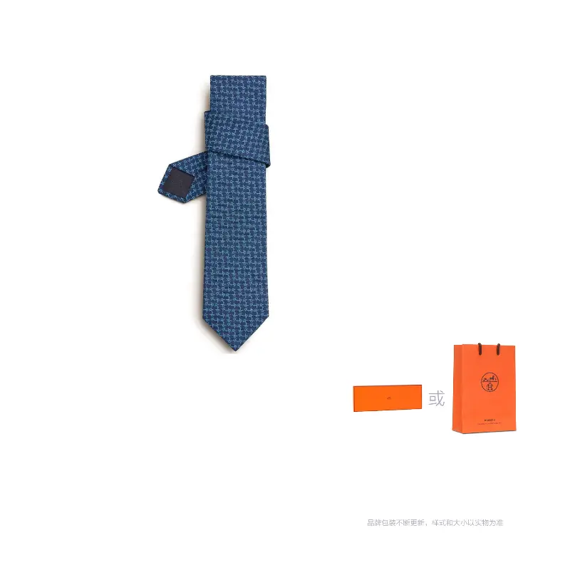 

HERMES Мужской галстук, Dark Blue