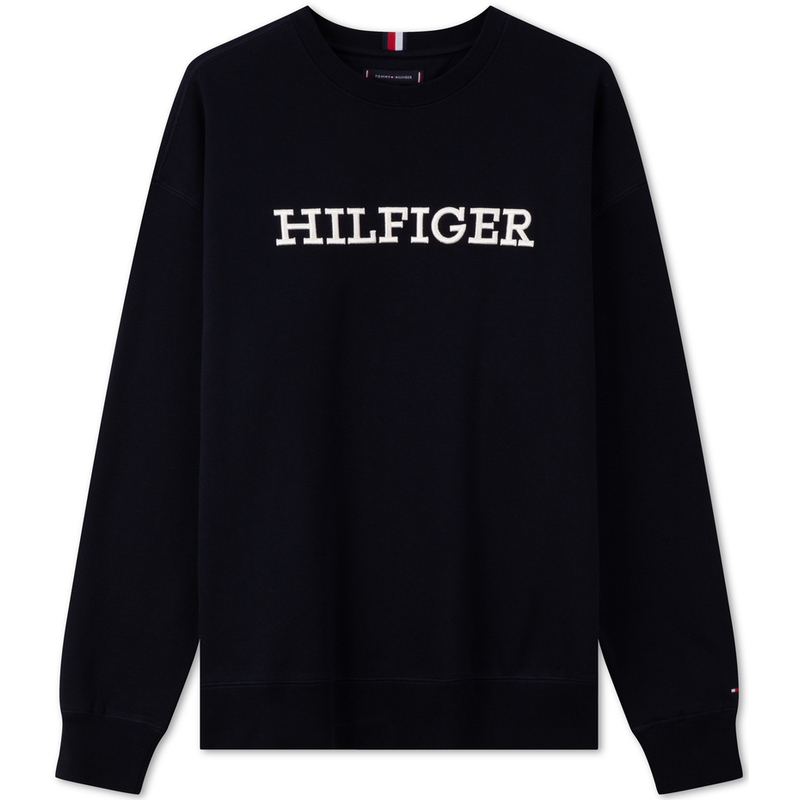 

Свитшот из хлопковой смеси с логотипом Tommy Hilfiger, синий