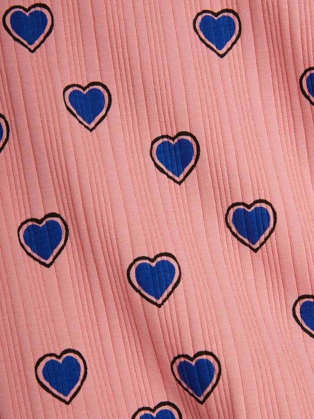 Детская футболка из органического хлопка Mini Rodini, Pink Hearts — фото 3