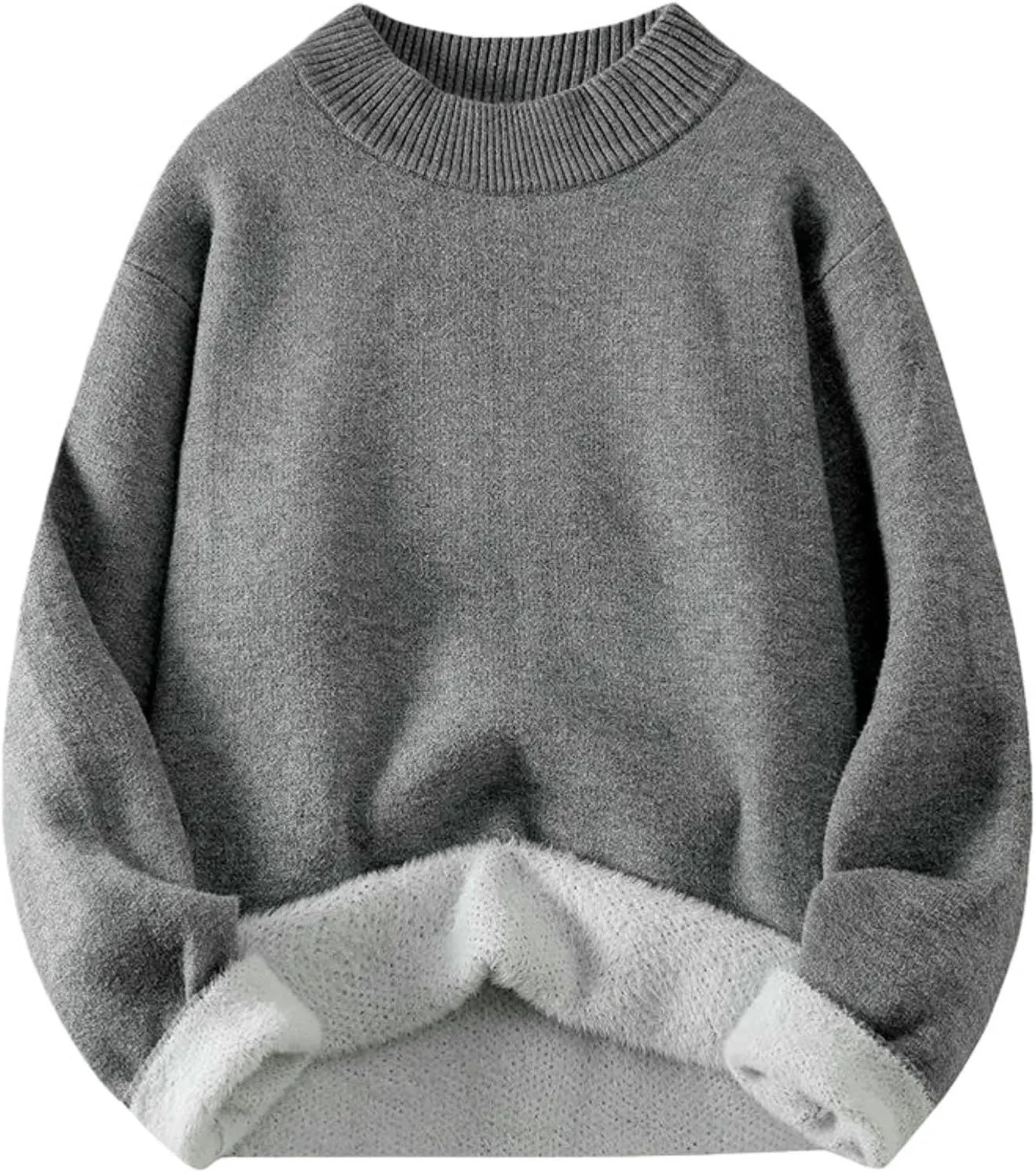 

Мужской утепленный флисовый свитер с высоким воротником FOLKFOLD