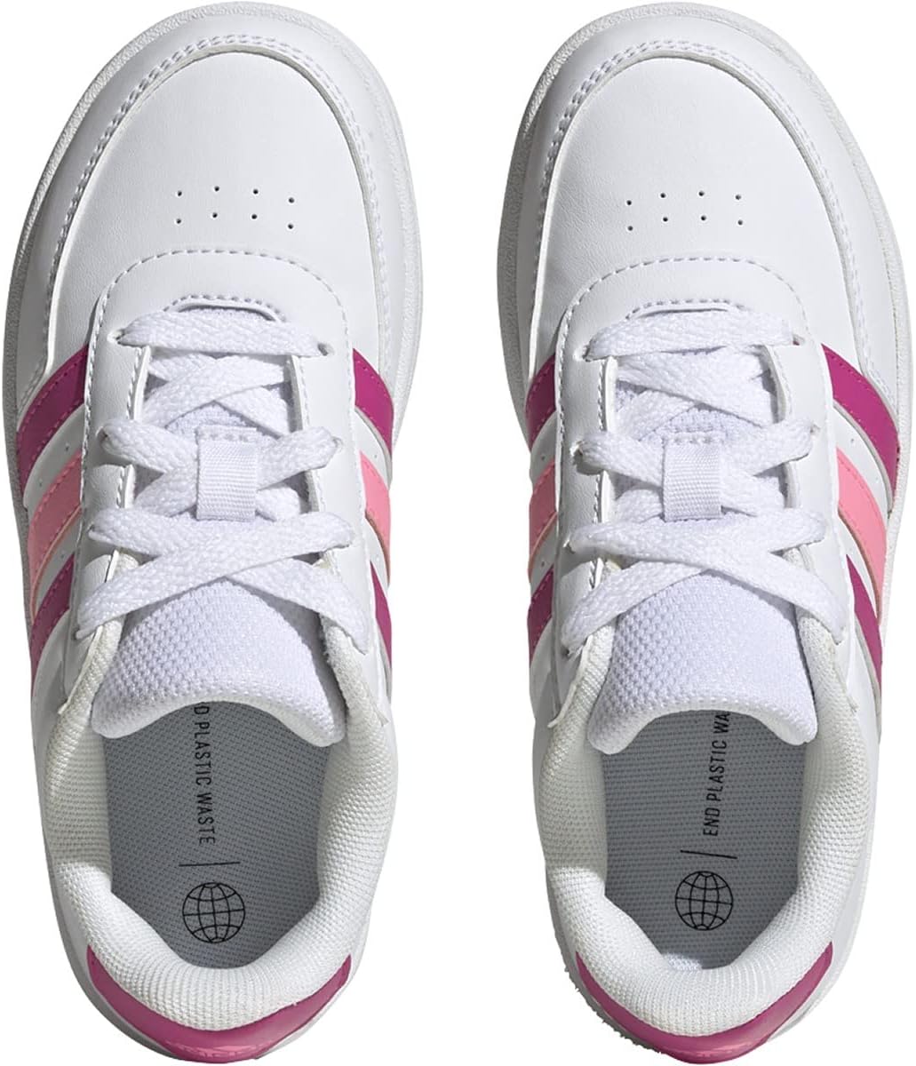 Теннисные кроссовки Adidas для детей и подростков, белый/розовый — фото 2
