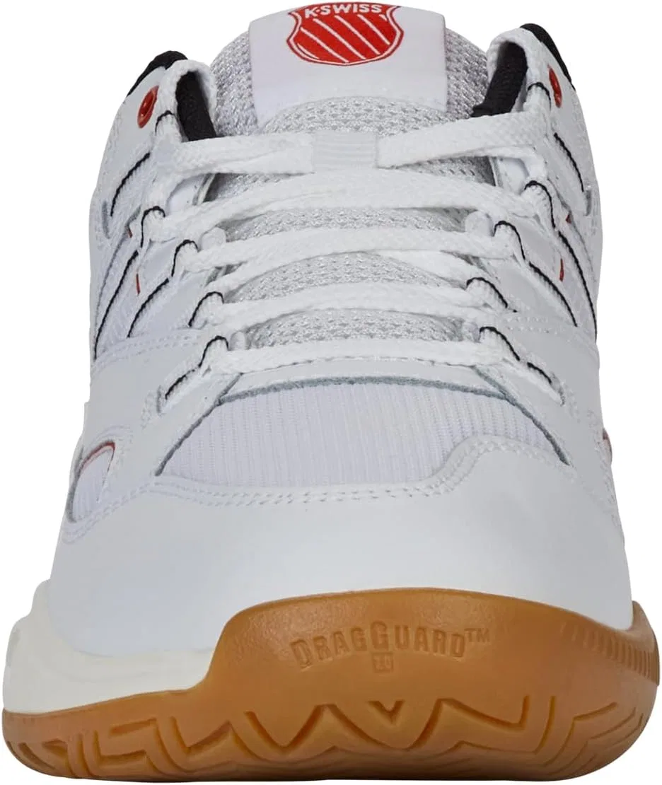 Мужские кроссовки для пиклбола K-Swiss Tura Team, White Black Mars Red — фото 3