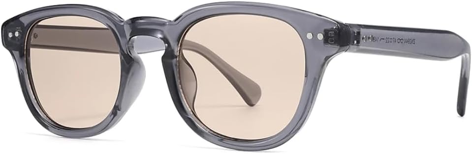 

Ретро-модные солнцезащитные очки для женщин и мужчин, классический винтажный стиль, защита от УФ-излучения UV400, для активного отдыха на природе VFDHN, Grey Champagne