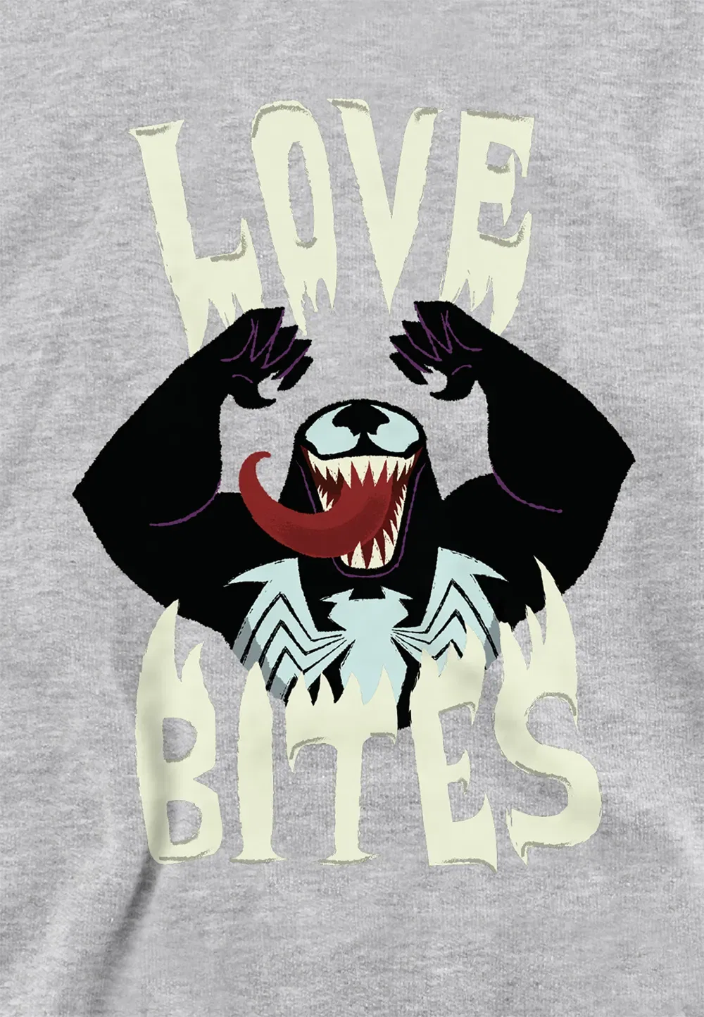 Детский худи Marvel Venom Love Bites, серый — фото 2
