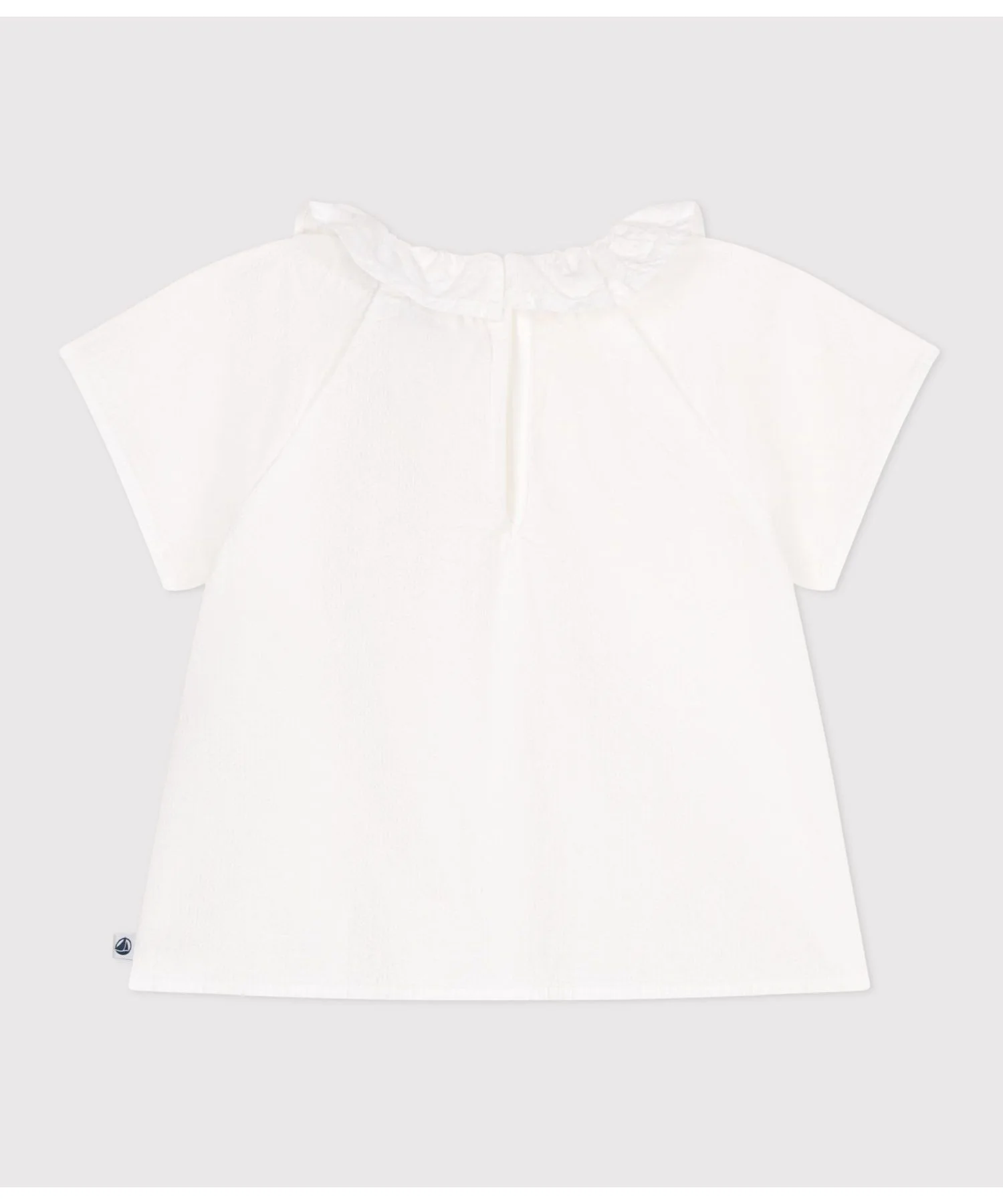 Детская блузка из органического хлопка PETIT BATEAU белая — фото 2