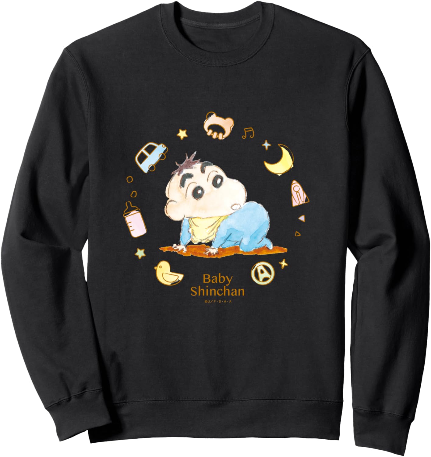 

Карандаш Шин-чан Малыш Шин-чан Да Толстовка Crayon Shinchan, черный