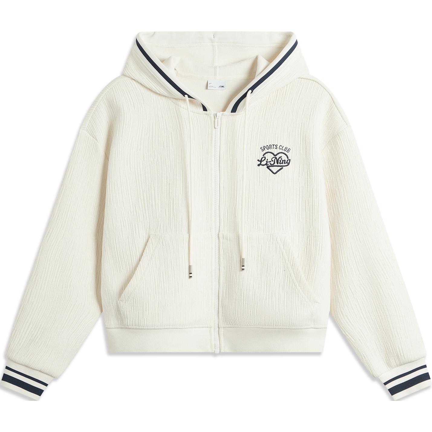 

Женская толстовка LiNing Sports Life Collection цвета слоновой кости