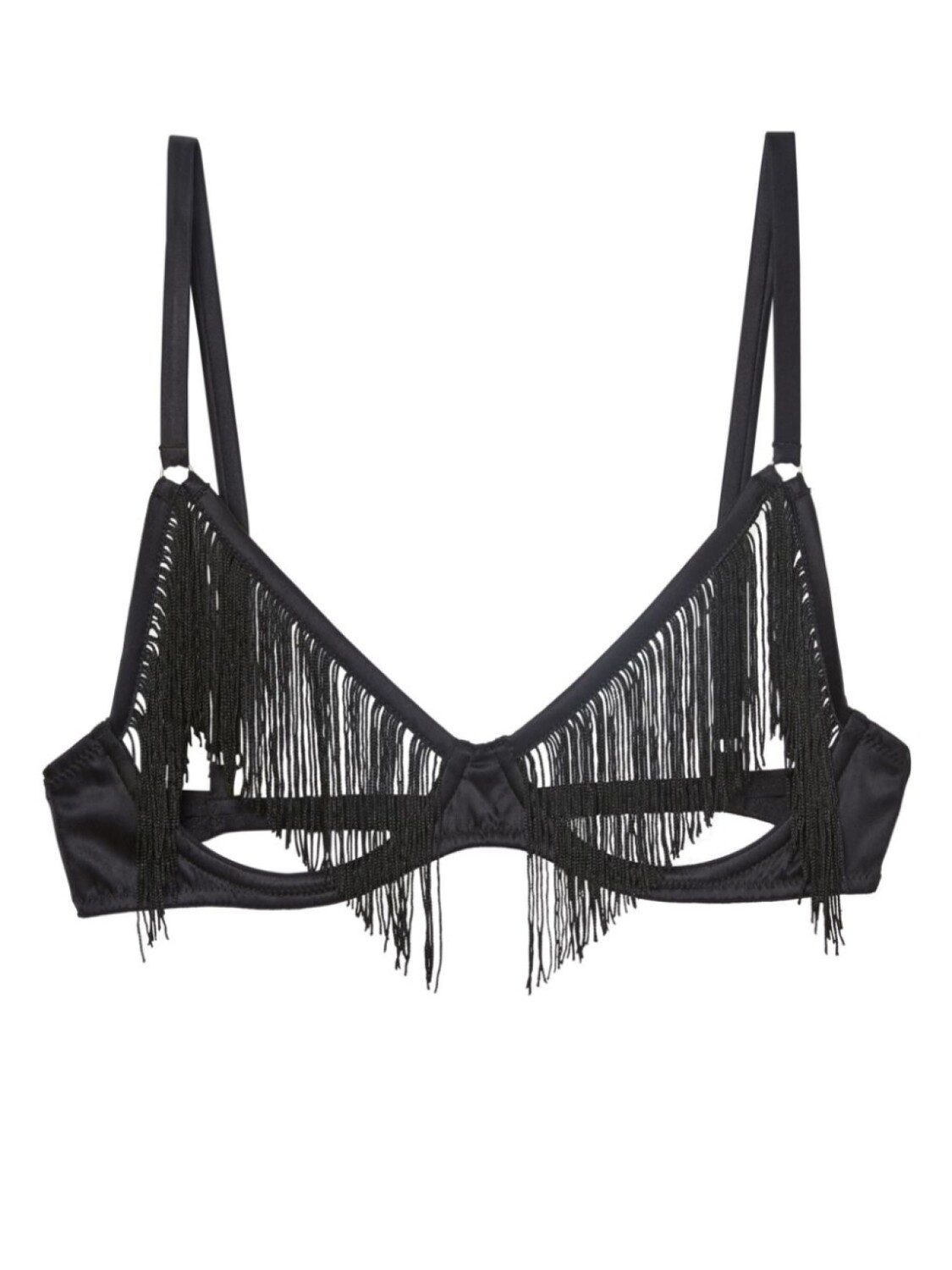 

Бюстгальтер Fringe Ouvert Fleur Du Mal, черный