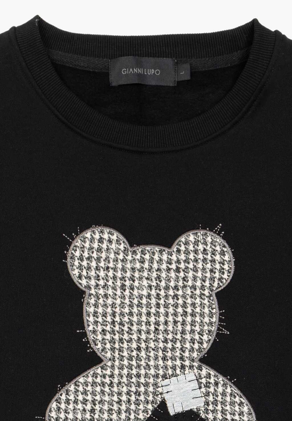 

Толстовка WITH TEDDY BEAR PATCH Gianni Lupo, черный