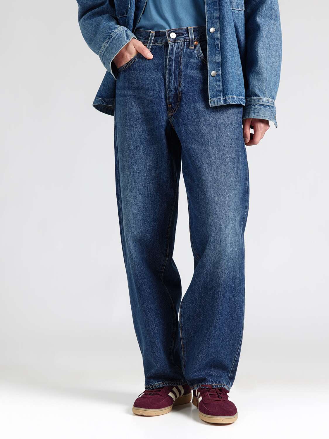 LEVI'S  Багги джинсы '578 BAGGY' в темно-синем цвете — фото 2