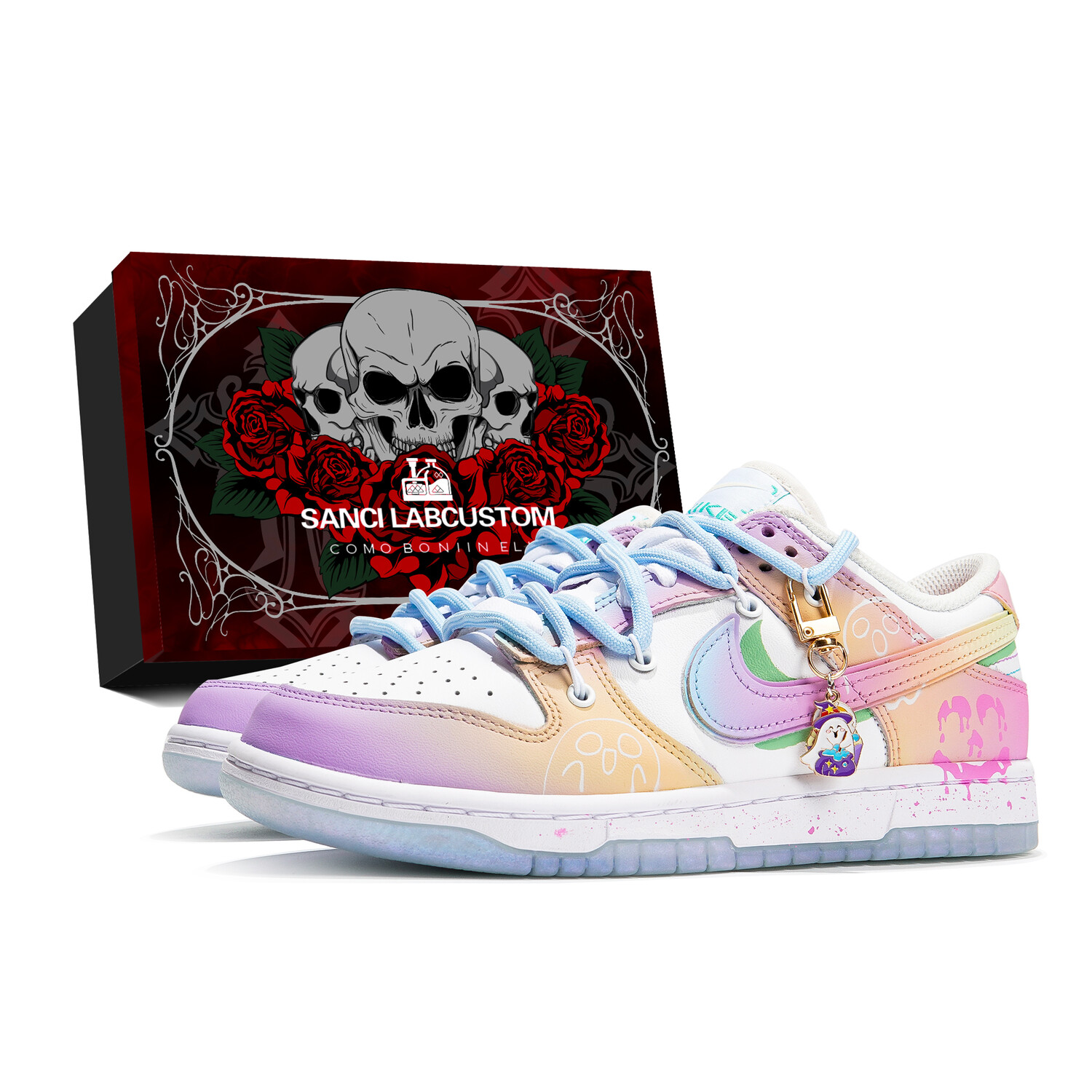 

Кроссовки Nike Dunk Skateboard Shoes Women's Low-Top White Pastel