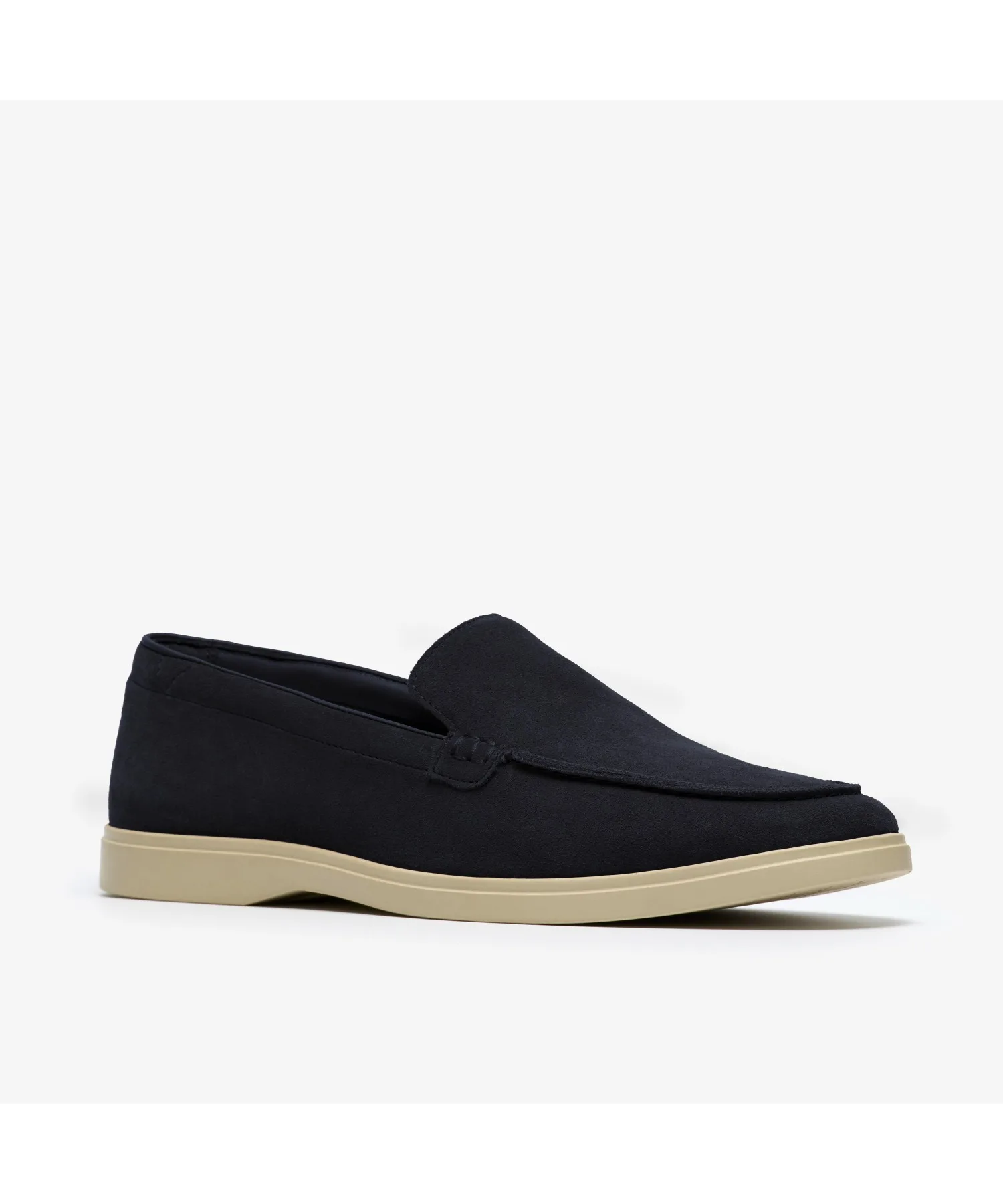 Мужские лоферы Clarks Torford Easy из мягкого нубука синего цвета — фото 4
