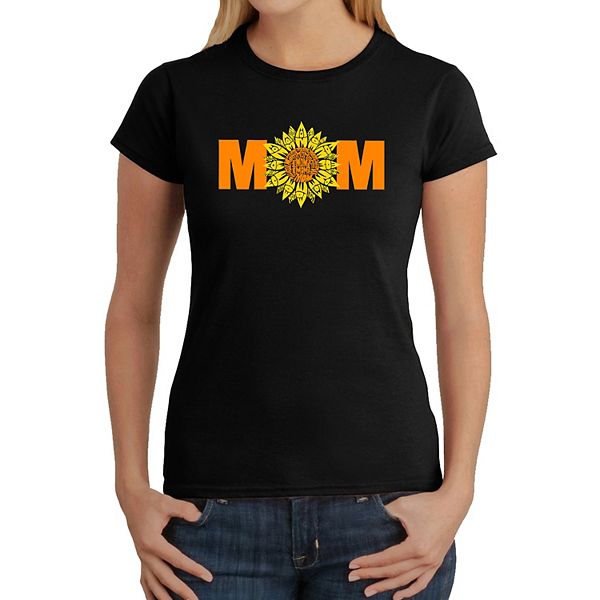 

Футболка с принтом Mom sunflower La Pop Art, Black, Черный, Футболка с принтом Mom sunflower La Pop Art, Black