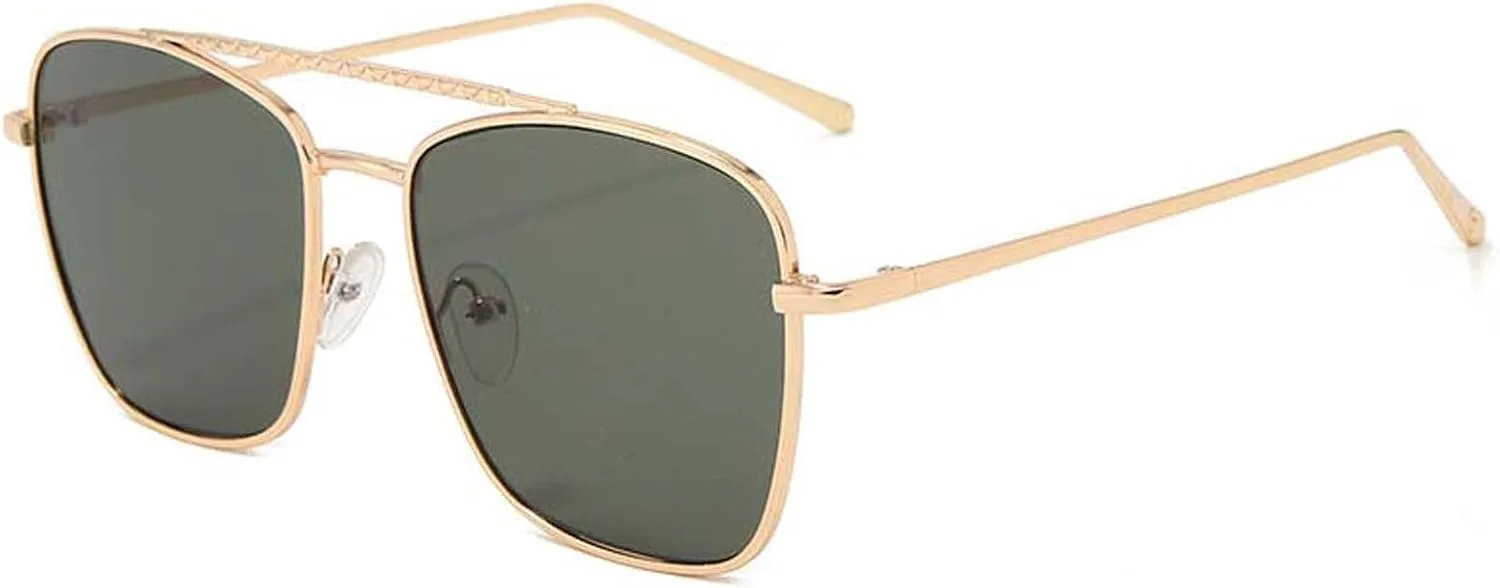 

Солнцезащитные очки в стиле ретро 2026 года с крупной оправой для мужчин и женщин, идеально подходят для отдыха на природе (цвет: G, размер: средний) MTZJH, A