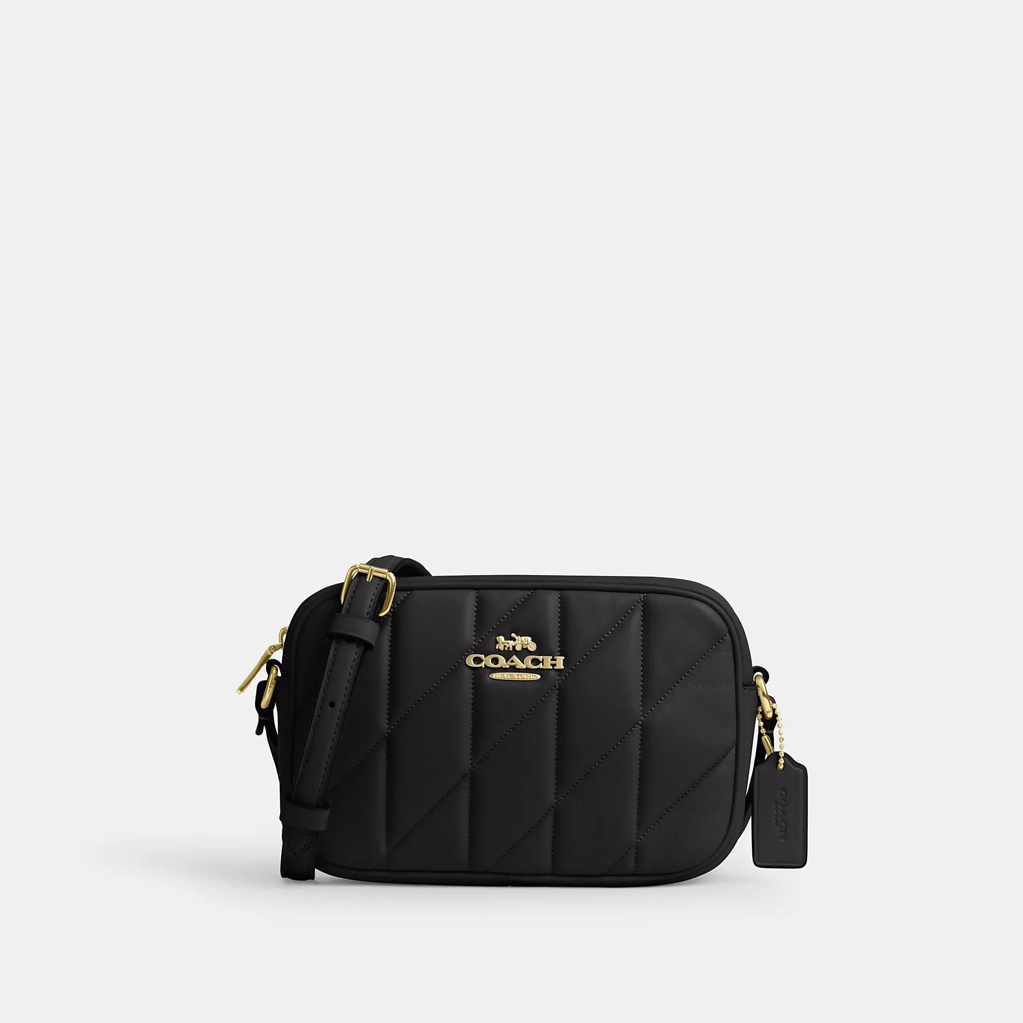 

Coach Outlet Мини-сумка для фотокамеры Jamie со стежкой, золотой/черный