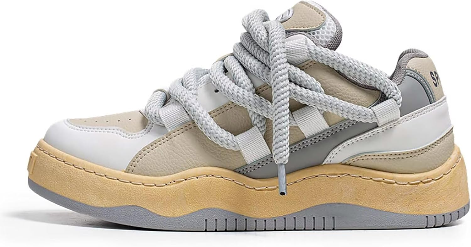 

Кроссовки TERBOFIN для мужчин, модные кеды для скейтборда, удобная обувь для ходьбы, повседневная мужская обувь, бежевый