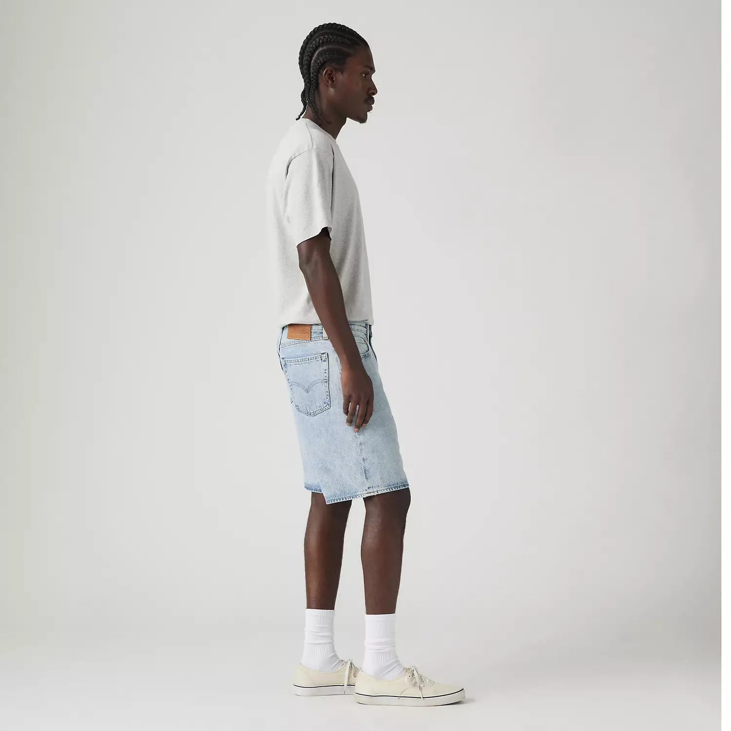 454 Мужские шорты свободного покроя 10 дюймов Levi's, цвет Rhythm and Blues - Light Wash — фото 4