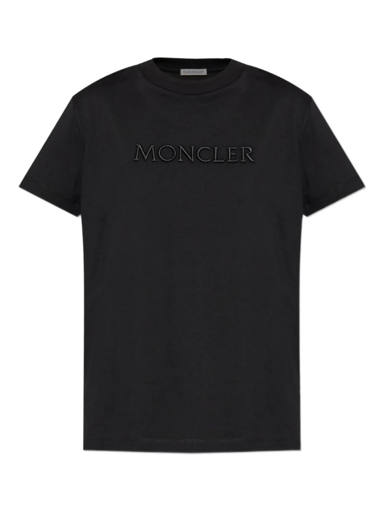 

Футболка с вышитым логотипом Moncler, черный
