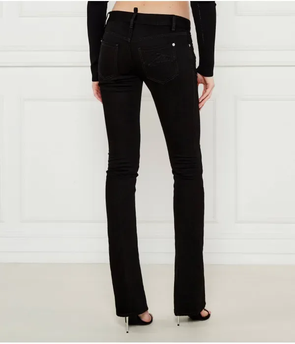 Джинсы Icon Trumpet flare fit Dsquared2, черный — фото 3