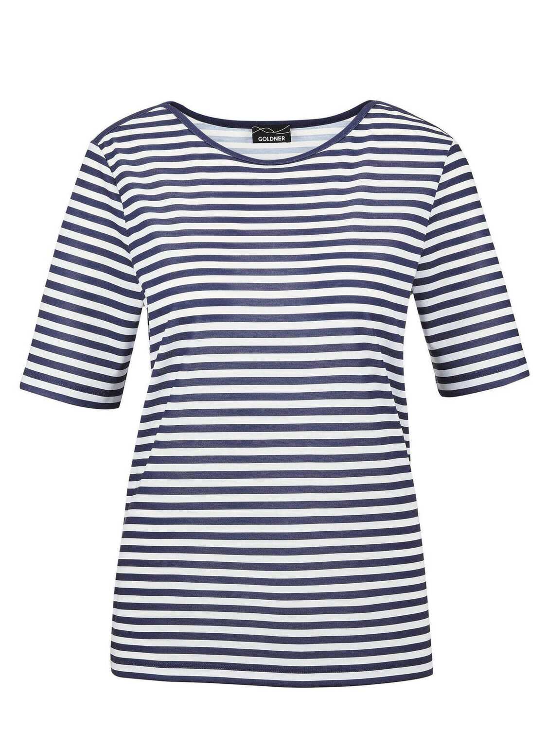 

Goldner Футболка в темно-синем и натуральном белом цветах