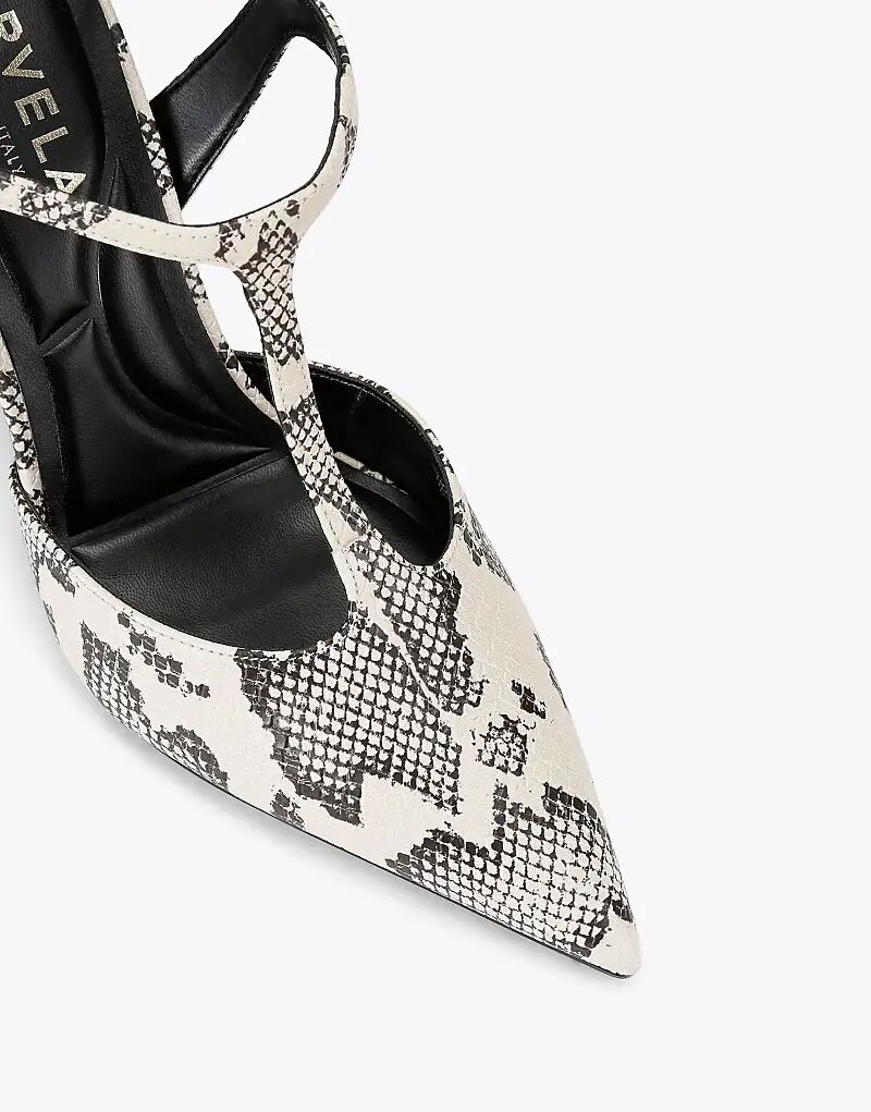 Туфли на каблуке Carvela Parade черного и белого цветов — фото 3