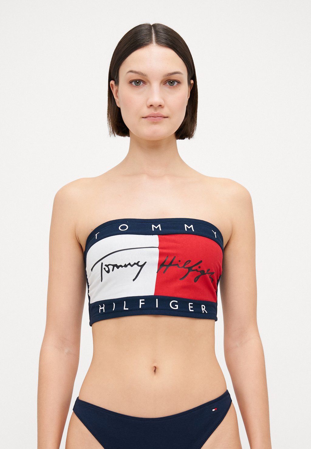 

Бюстгальтер без бретелек HERITAGE BANDEAU Tommy Hilfiger, темно-синий