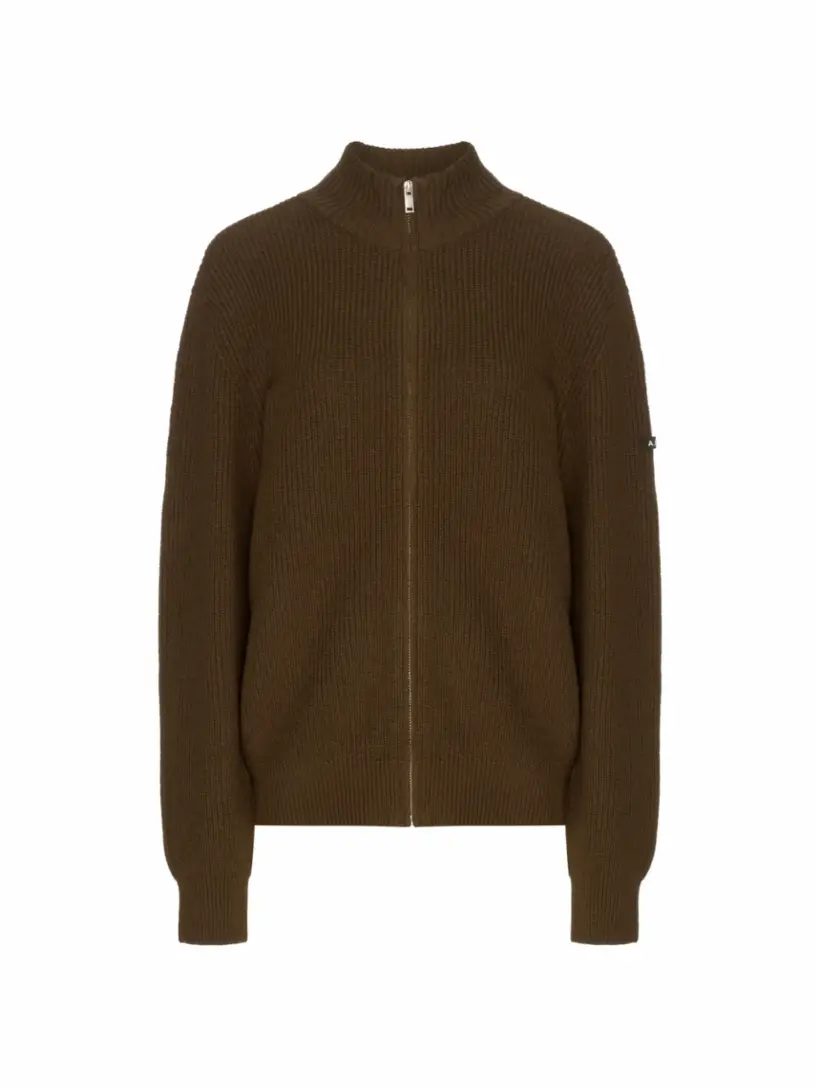 

Вязаный кардиган на молнии A.P.C., зелёный